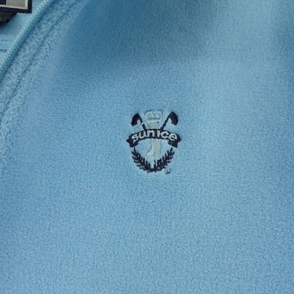 Sunice Blue Fleece 1/4 Zip Pullover Sweatshirt Women's M Warm Cozy Lounge Wear - Picture 4 of 8